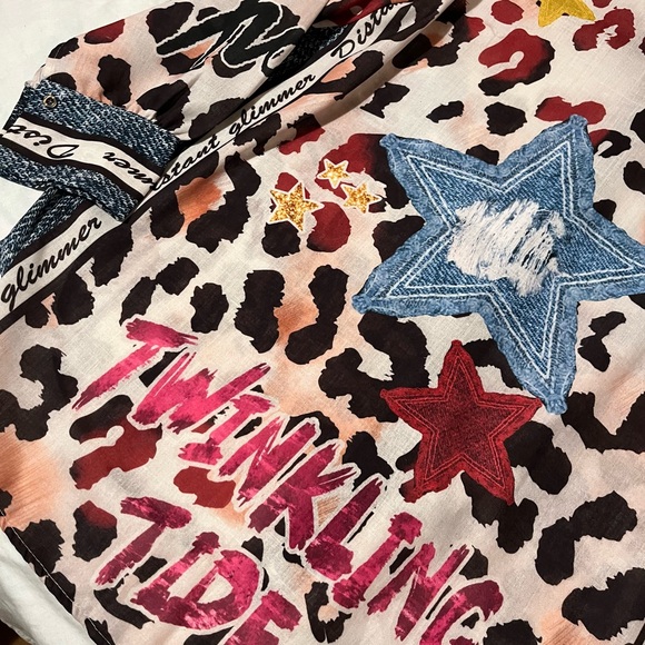 Made in Italy new buttondown shirt Avant Garde Stars Animal Print Arty Versatile - Picture 8 of 11